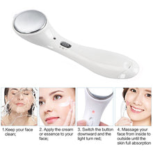 Load image into Gallery viewer, Ultrasonic Facial Beauty Device Iontophoresis Face Cleaner Anti-aging Wrinkle Removal Face Skin Lift Massager Beauty Care Tools